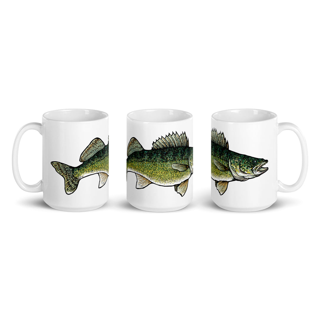 Fish Art Coffee Mugs – 15 oz