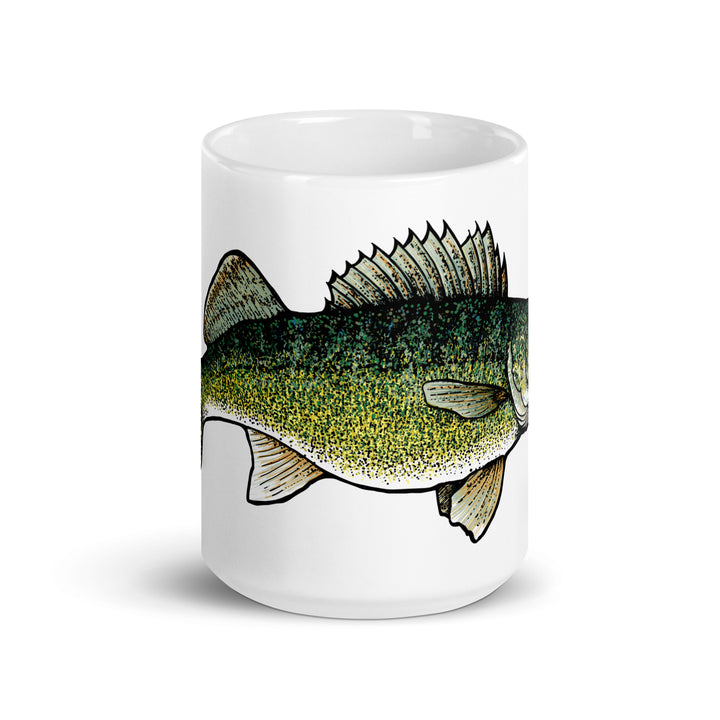 White glossy mug