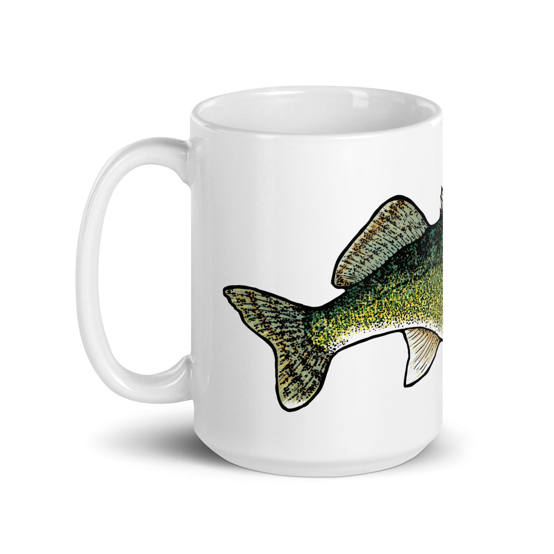 White glossy mug