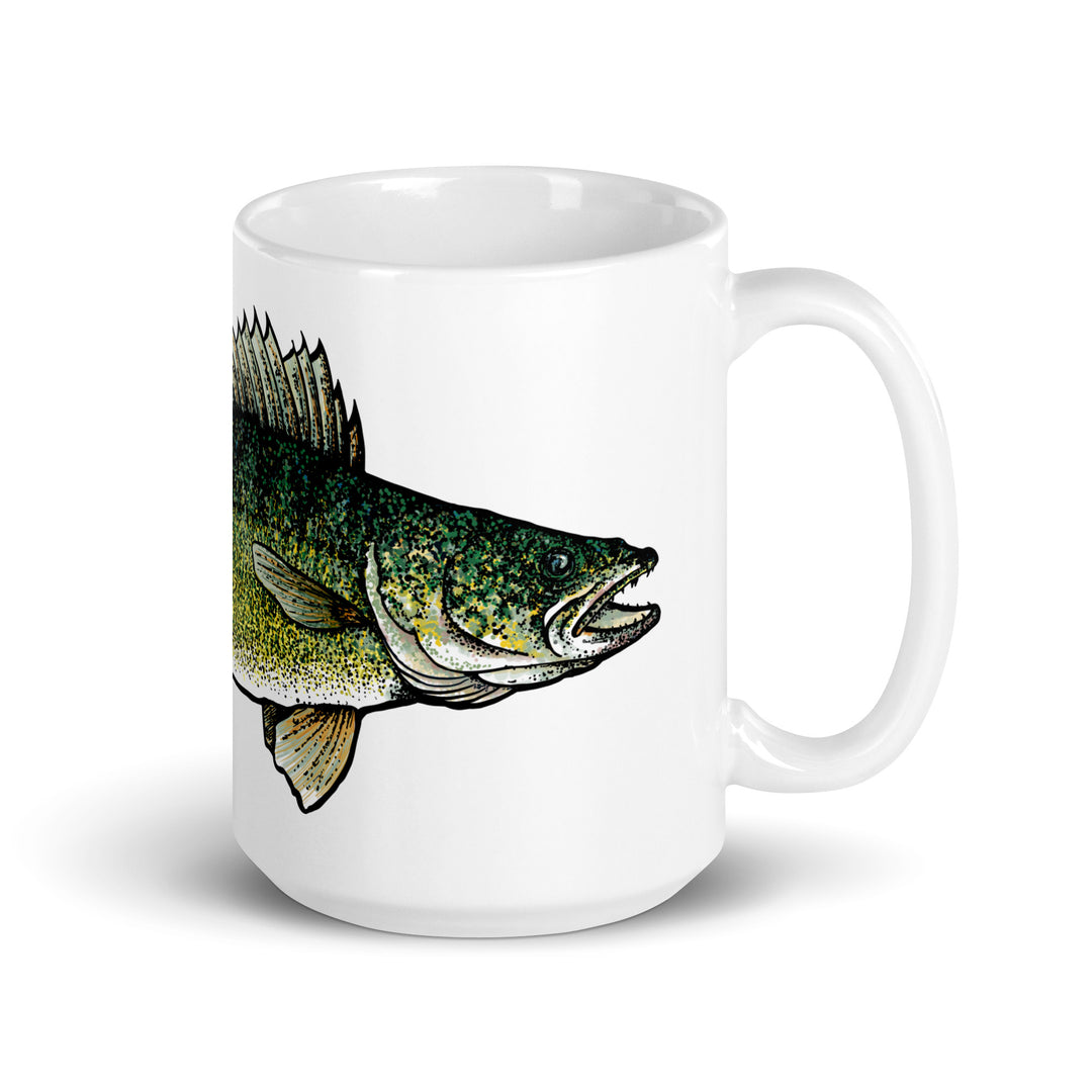White glossy mug