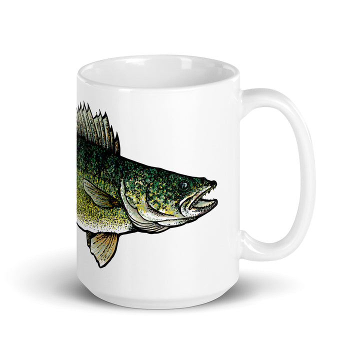 White glossy mug